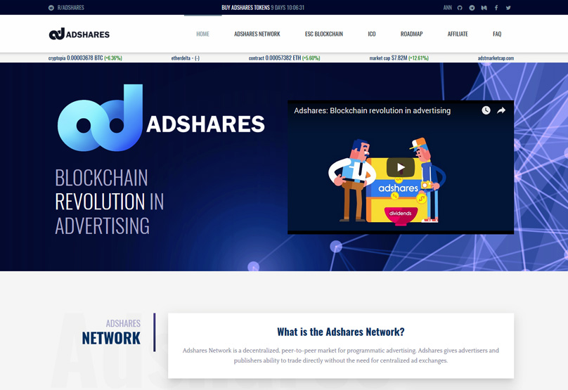 AdShares Website