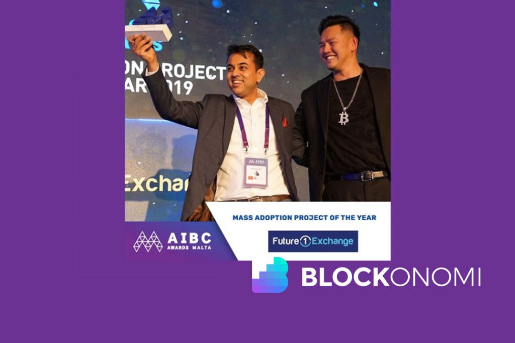 Future1Exchange bags the award for Best Mass Adoption Project for the Year 2019 at Malta Blockchain Summit (AIBC)