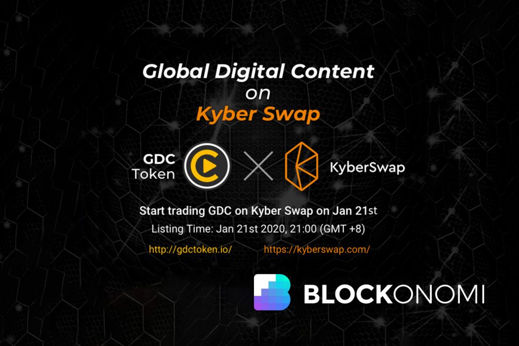 Global Digital Content (GDC) token listed on Kyber Network