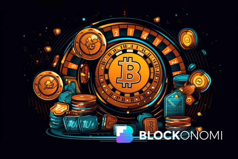 Crypto casino slot interface during a promotional event