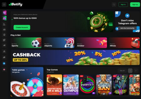 betify casino cashlib deposit only