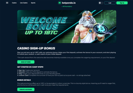 Betpanda Review 2025: Crypto Casino With 100% Welcome Bonus, Is it Legit?