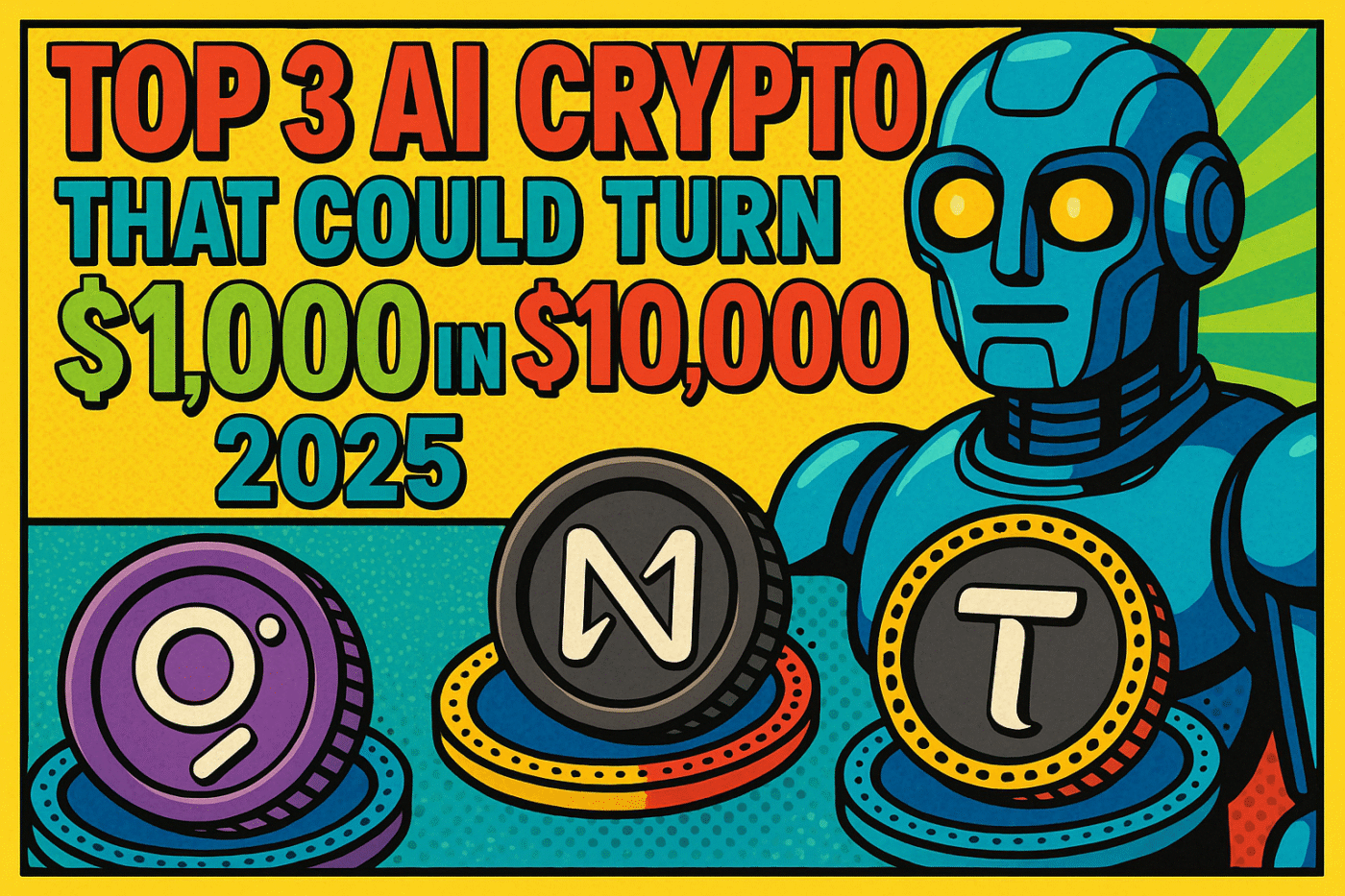 Top 3 AI Crypto That Could Turn $1,000 Into $10,000 in 2025