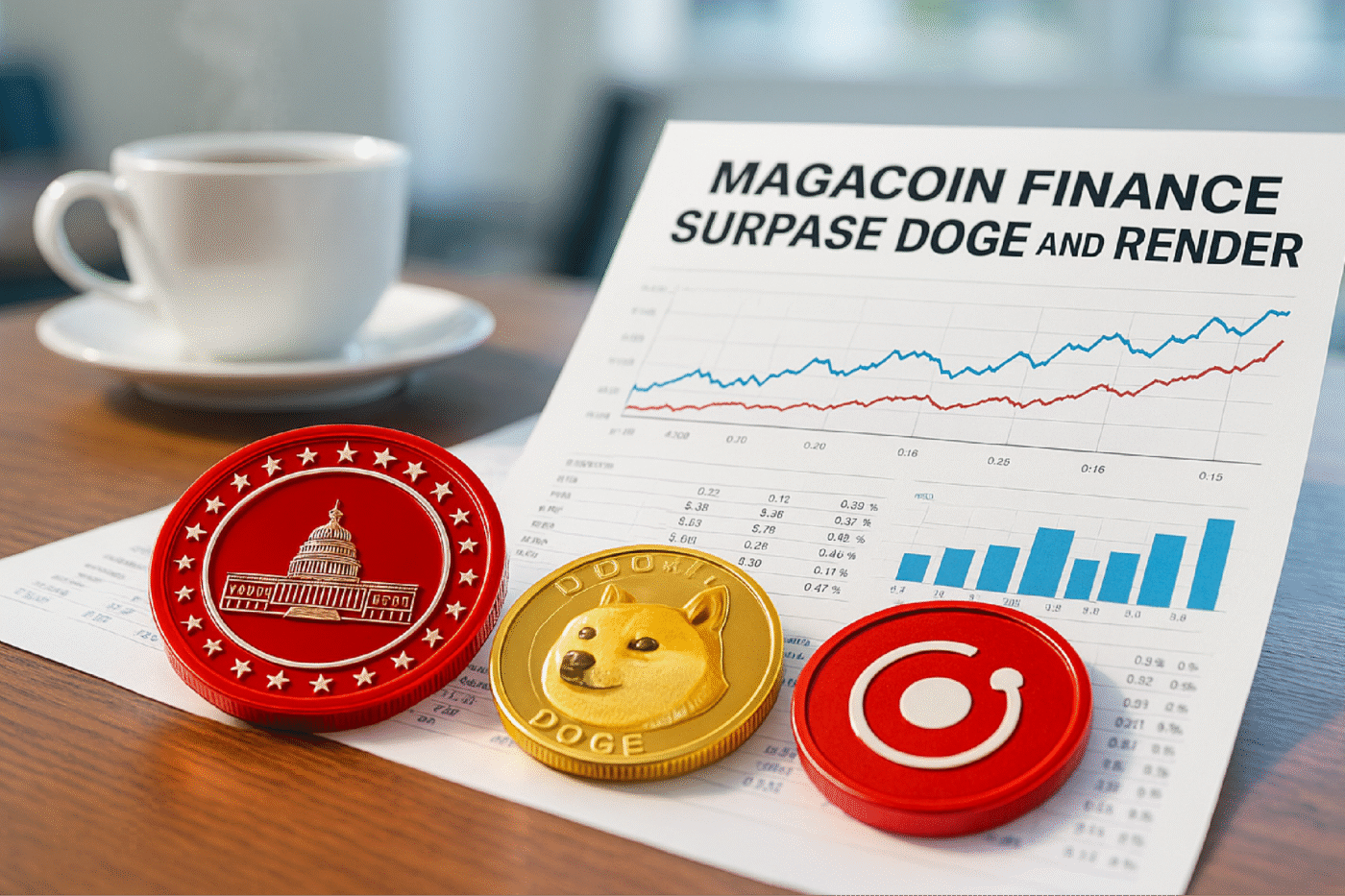Presale Momentum: MAGACOIN FINANCE Surpasses $13.5M as DOGE and RENDER Join Investors