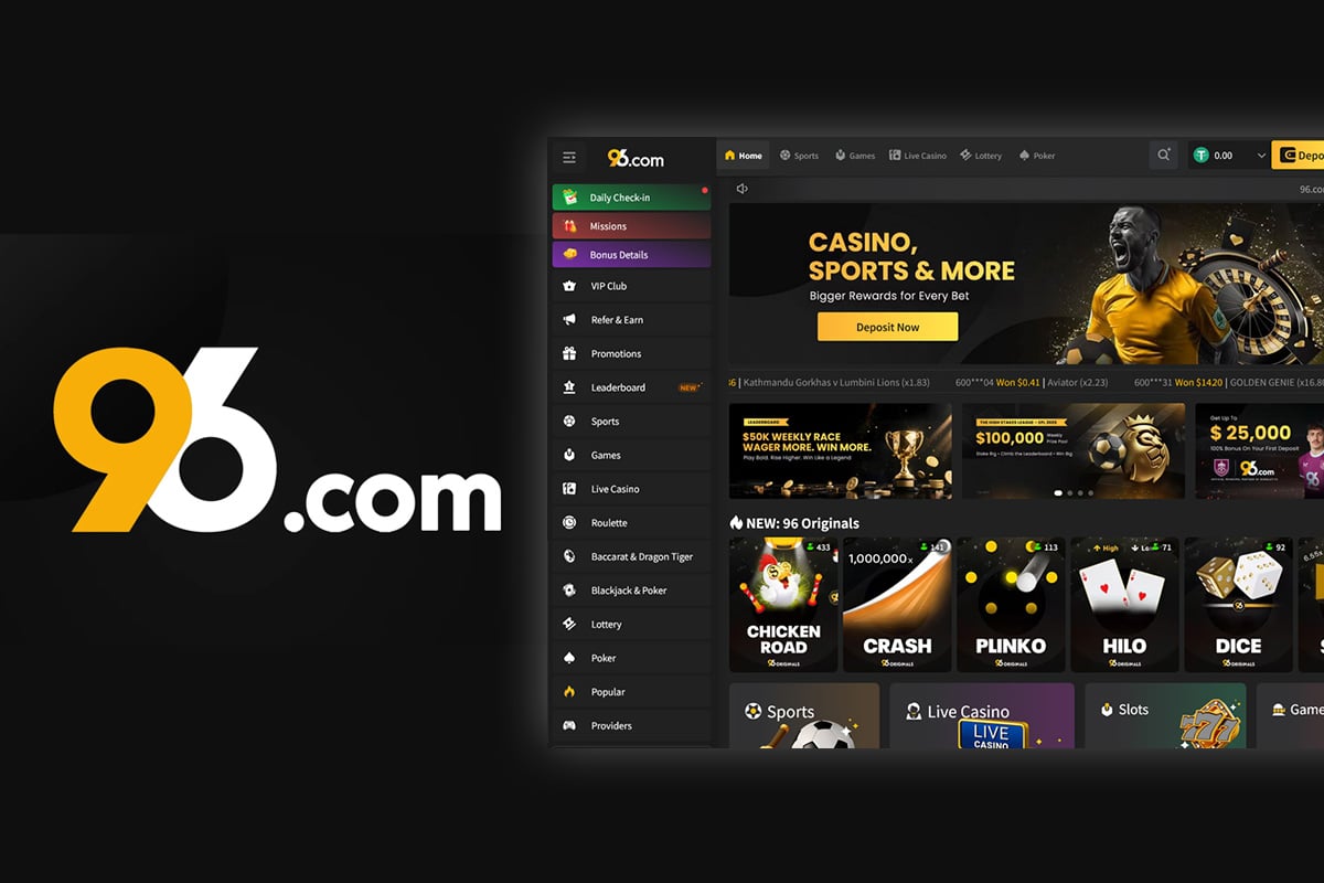 96.com Review: Crypto Casino & Sportsbook With 100% Welcome Bonus