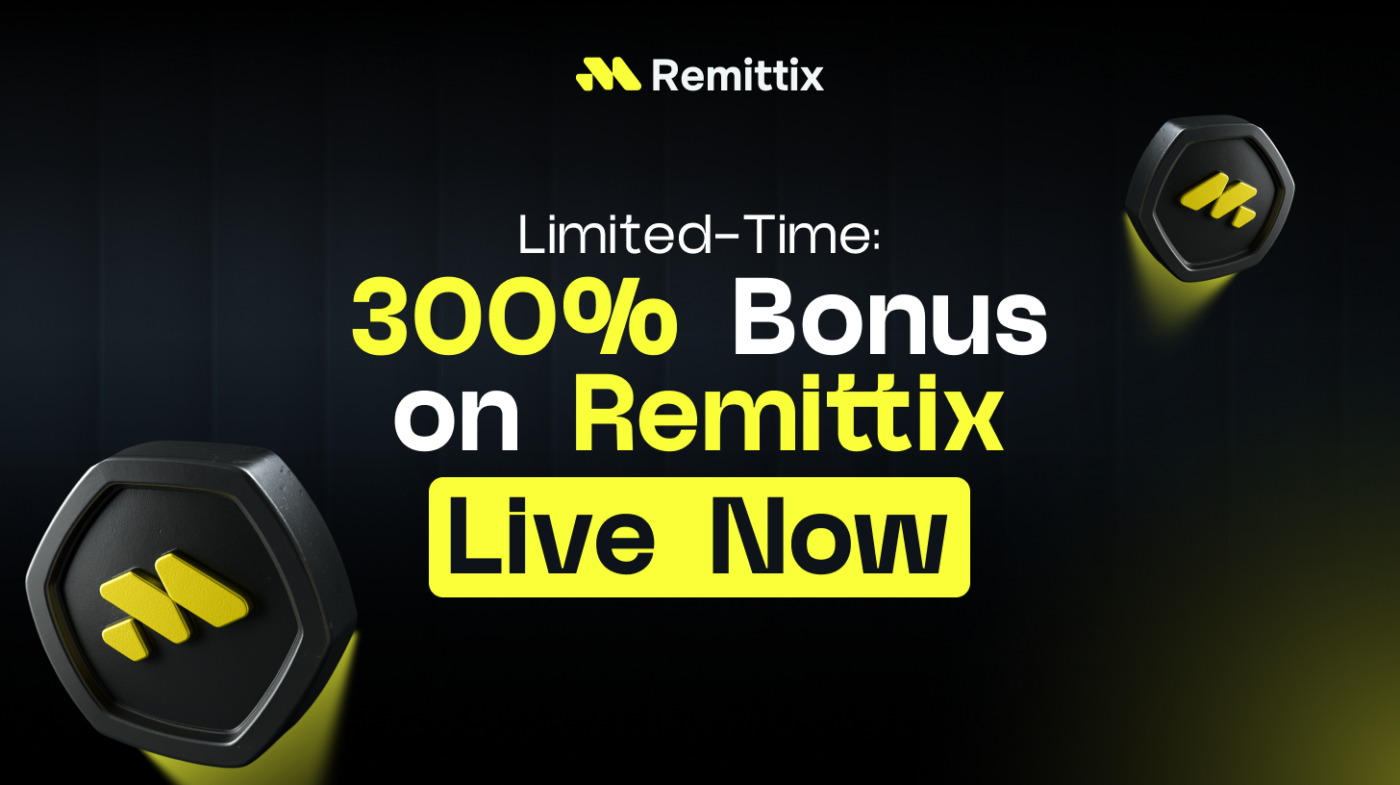 300% Bonus For Early Remittix Investors As PayFi Platform Set To Go Live On 9th Feb