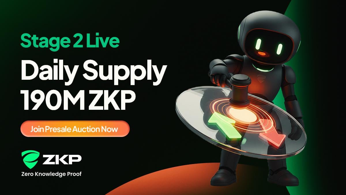 ZKP Stage 2 Presale Auction Ends in 5 Days! Buyers Rush Ahead of Supply Drops, as Monero and Cardano Track Trends
