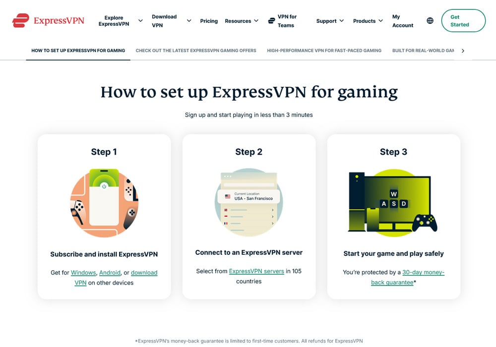 ExpressVPN Gaming