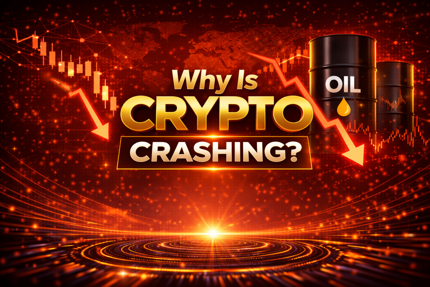 Why Is Crypto Crashing: Oil Spikes 30% and Pepeto Raises $7.8M While the Market Bleeds