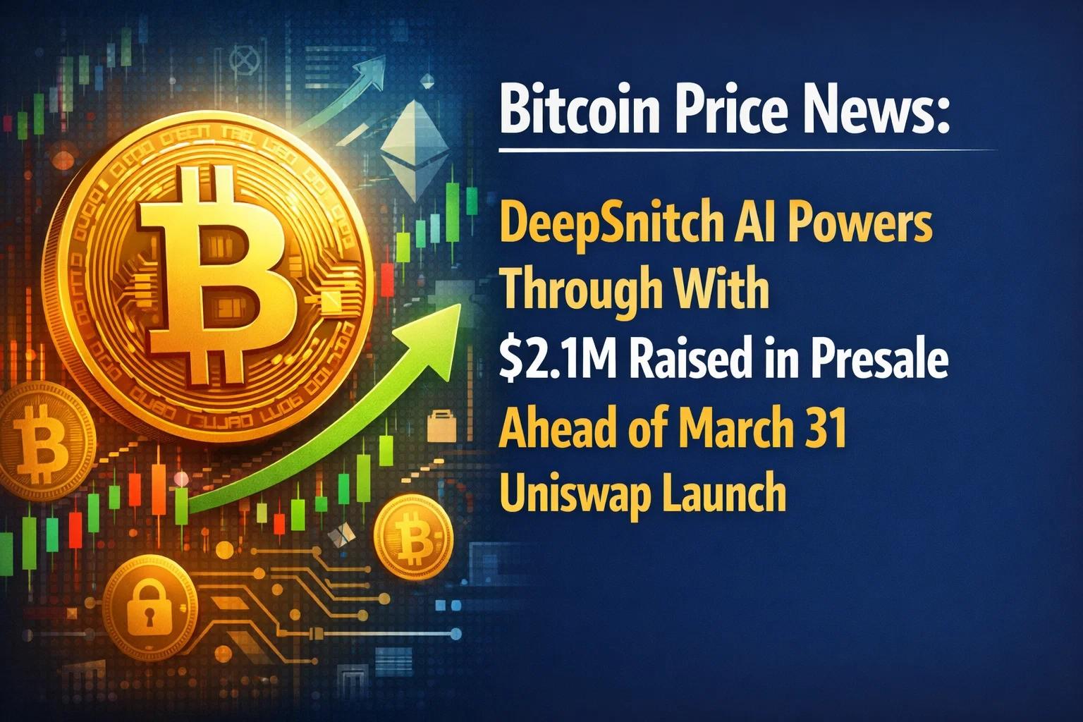 Bitcoin Price News: DeepSnitch AI Powers Through With $2.1M Raised in Presale Ahead of March 31 Uniswap Launch, BTC Price Forecast Solid, SOL Remains Range-Locked