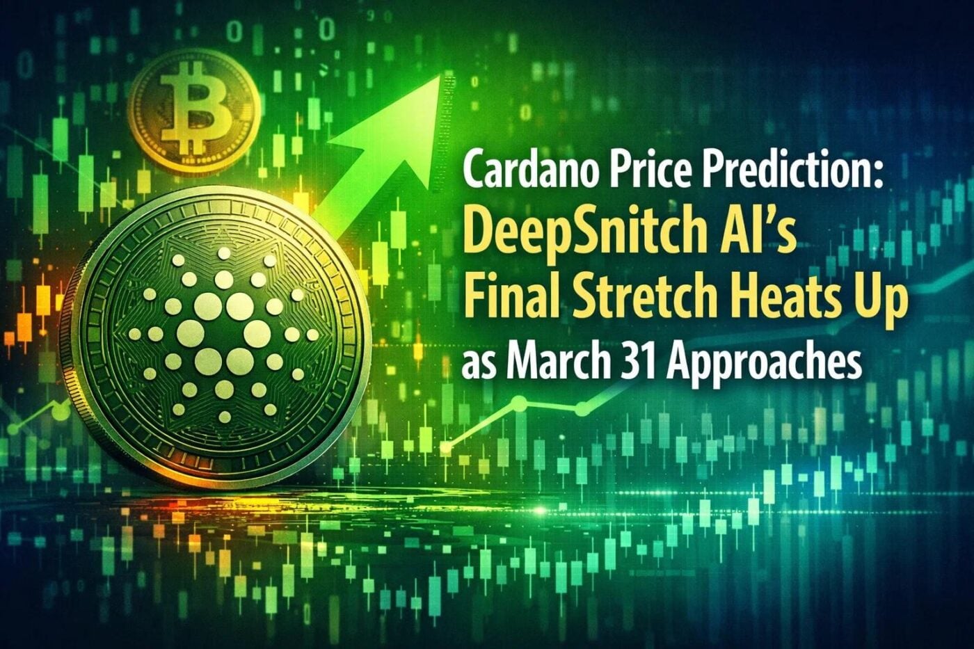 Cardano Price Prediction: DeepSnitch AI’s Final Stretch Heats Up as March 31 Approaches, ADA Attempts Comeback, Hype Remains Stable