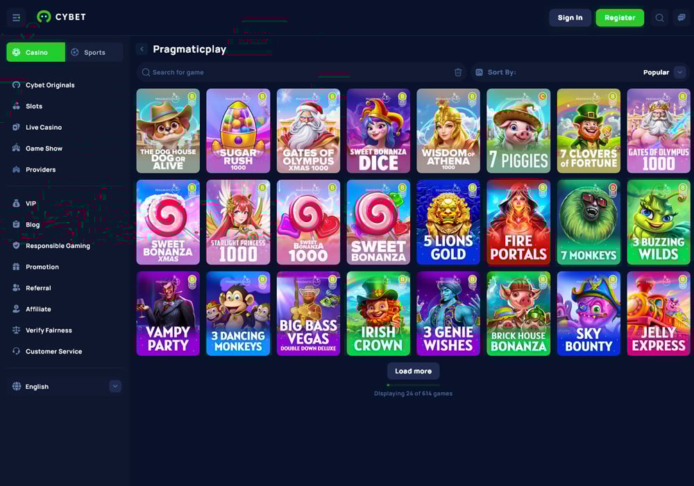 Pragmatic Play At Cybet