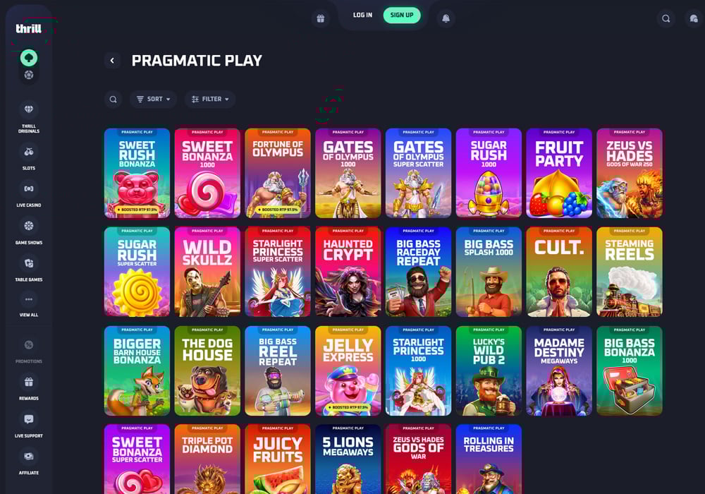 Pragmatic Play At Thrill