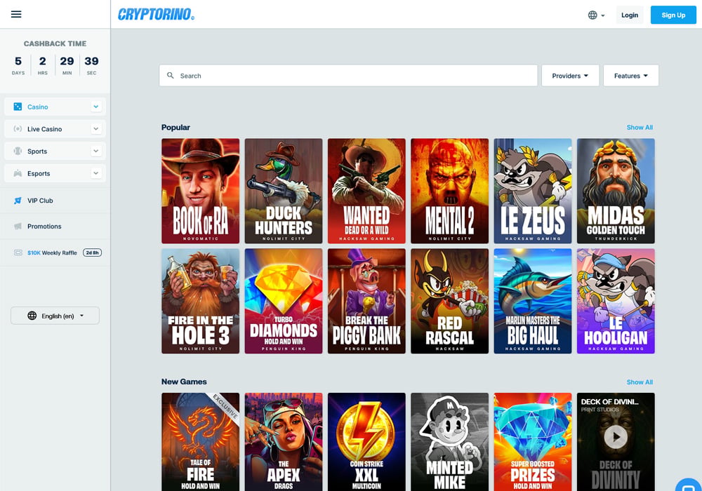 Cryptorino Review: Crypto Casino With Big Welcome Bonus & Free Spins!