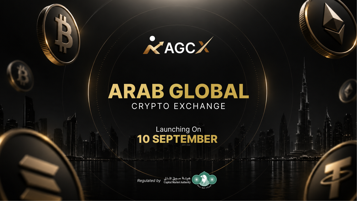 Arab Global Crypto Exchange Launches September 10 with AED Support and Zero Transfer Fees