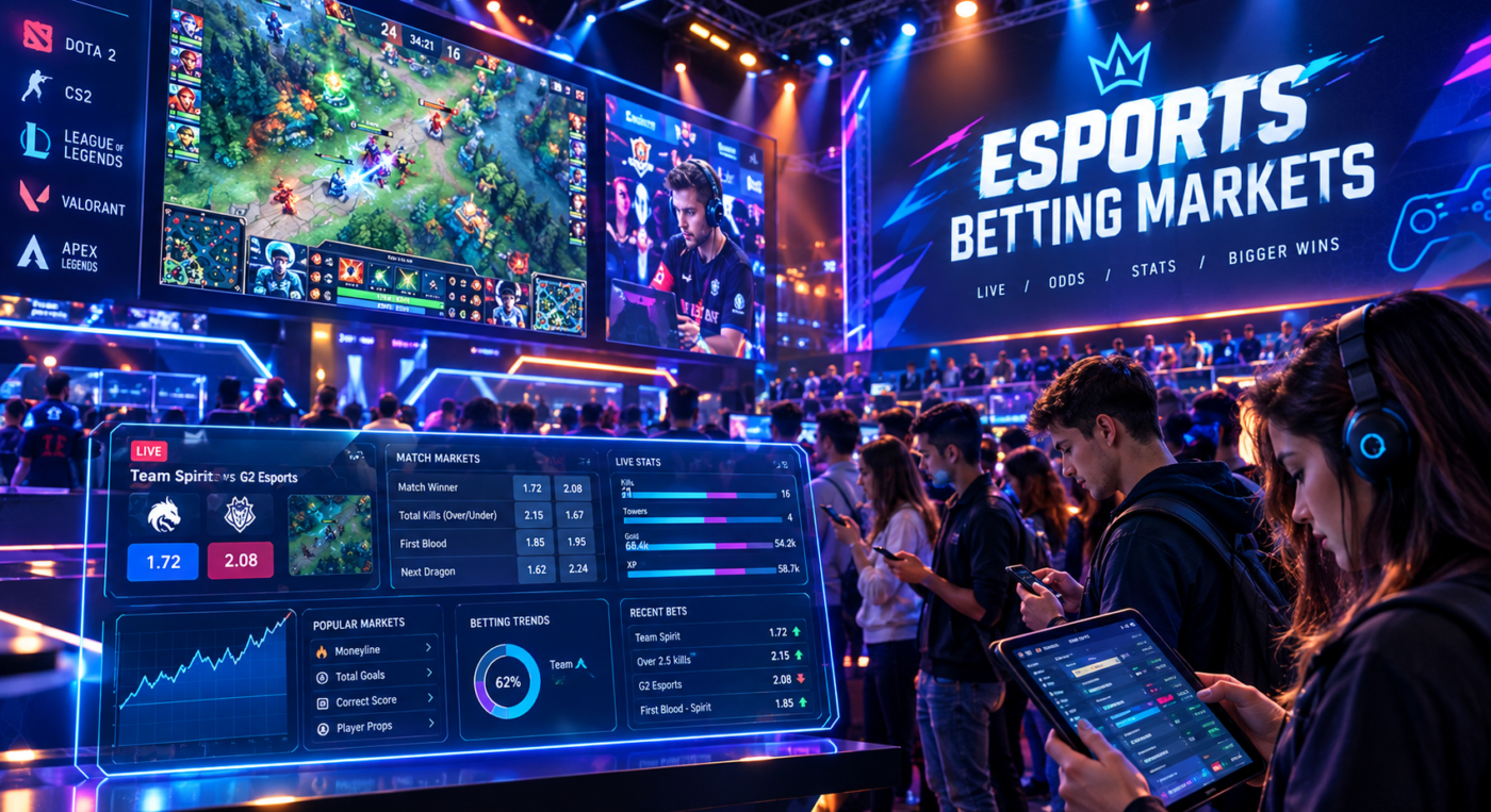 Inside eSports Betting Platforms: How Live Odds and Match Markets Work
